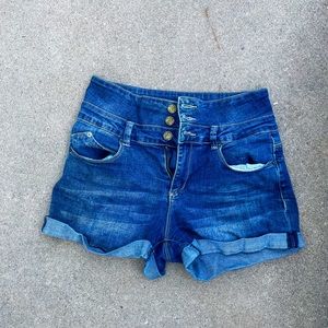 High Rise Jean Shorts